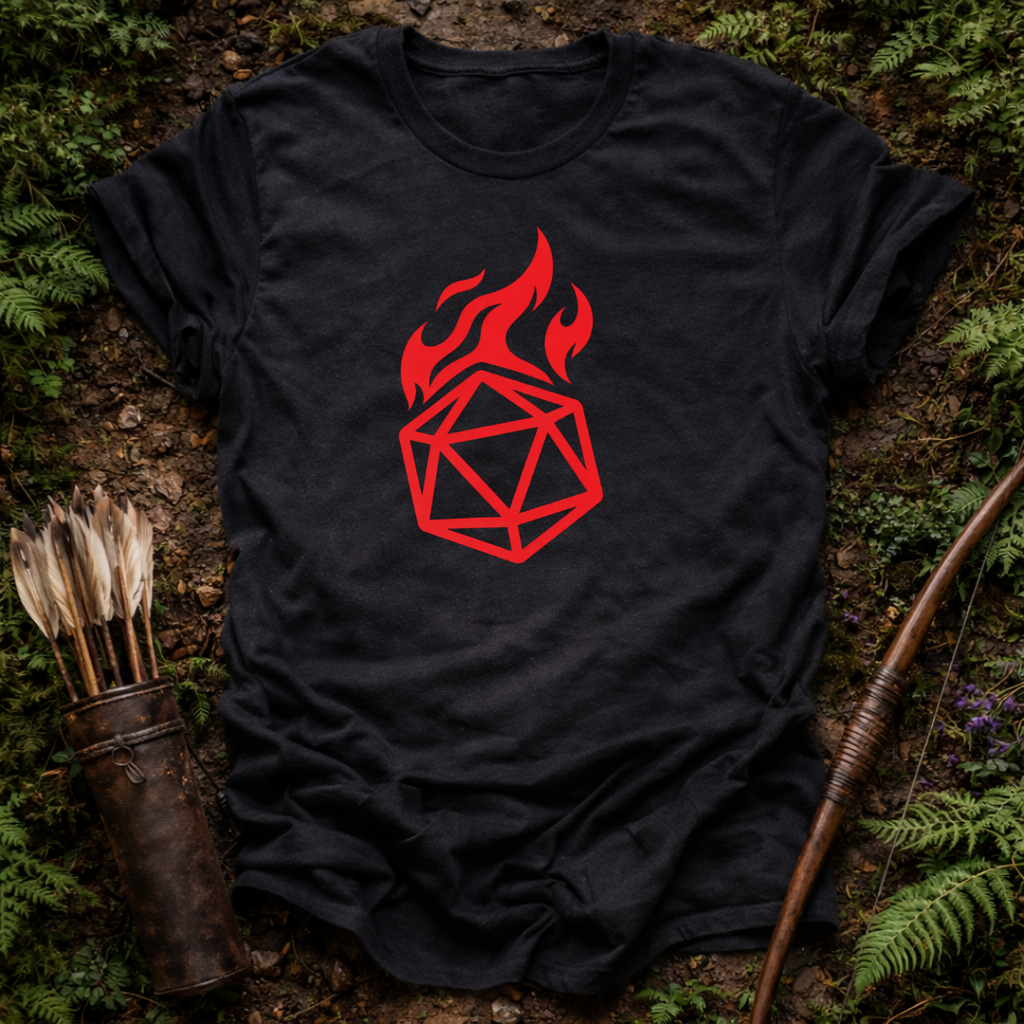 Flaming D20