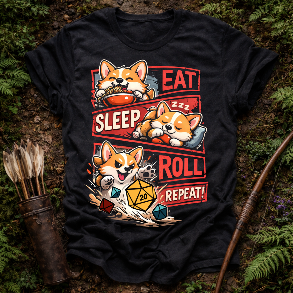 Eat Sleep Roll Repeat T-Shirt