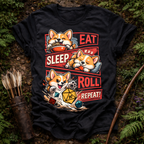 Eat Sleep Roll Repeat T-Shirt