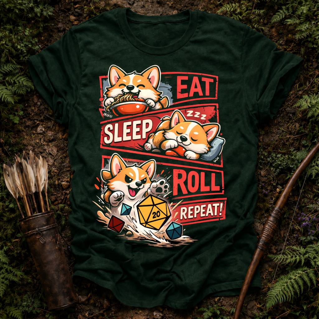 Eat Sleep Roll Repeat T-Shirt
