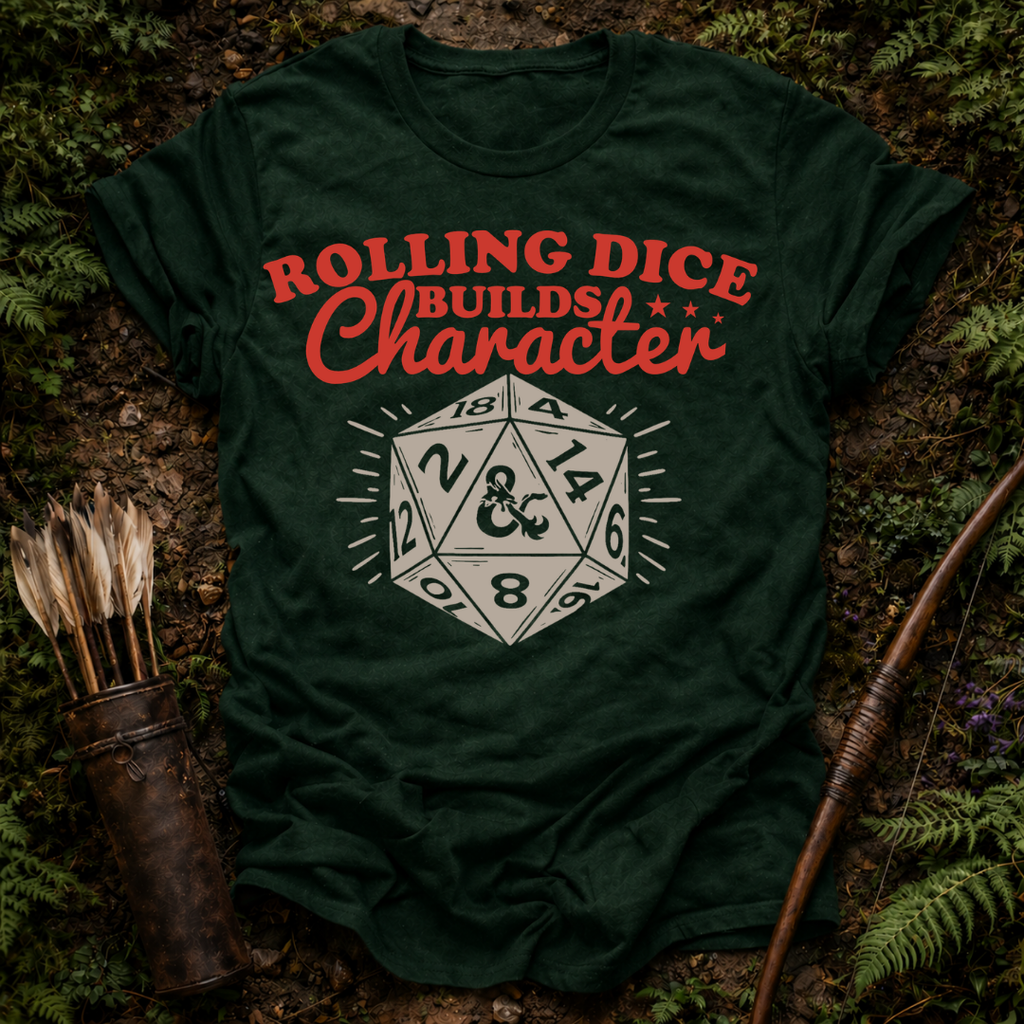 Dice Builds Character T-Shirt