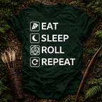 Eat Sleep Roll Repeat T-Shirt