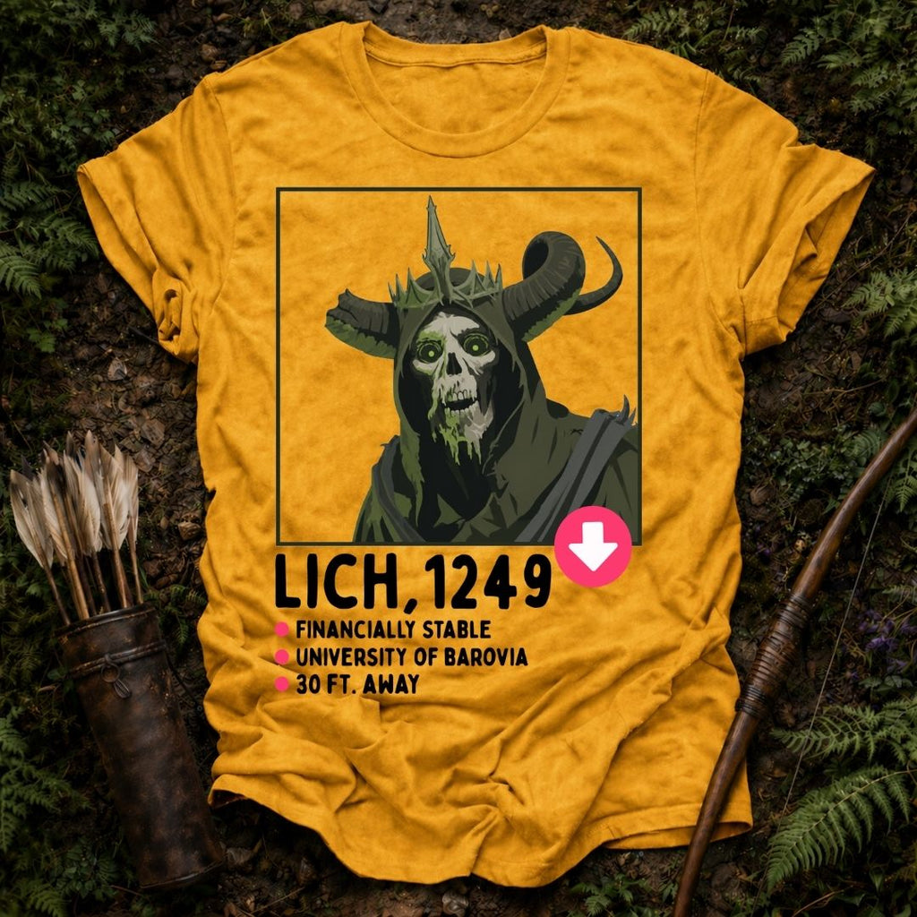 Lich Dating Profile T-Shirt