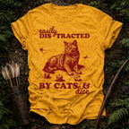 Distracted Cats Dice T-Shirt