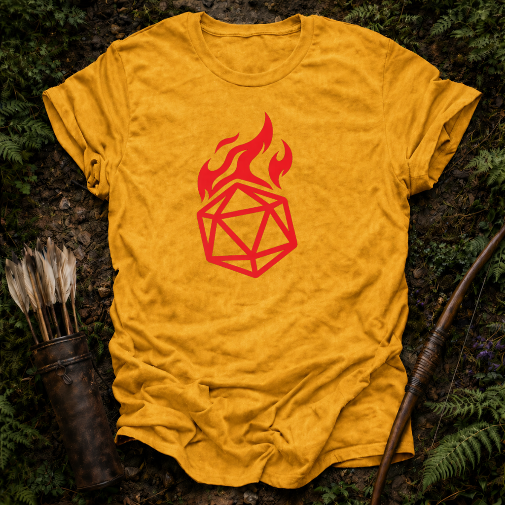 Flaming D20