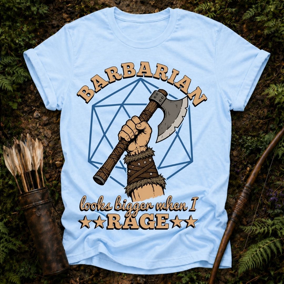 Barbarian Rage Size T-Shirt