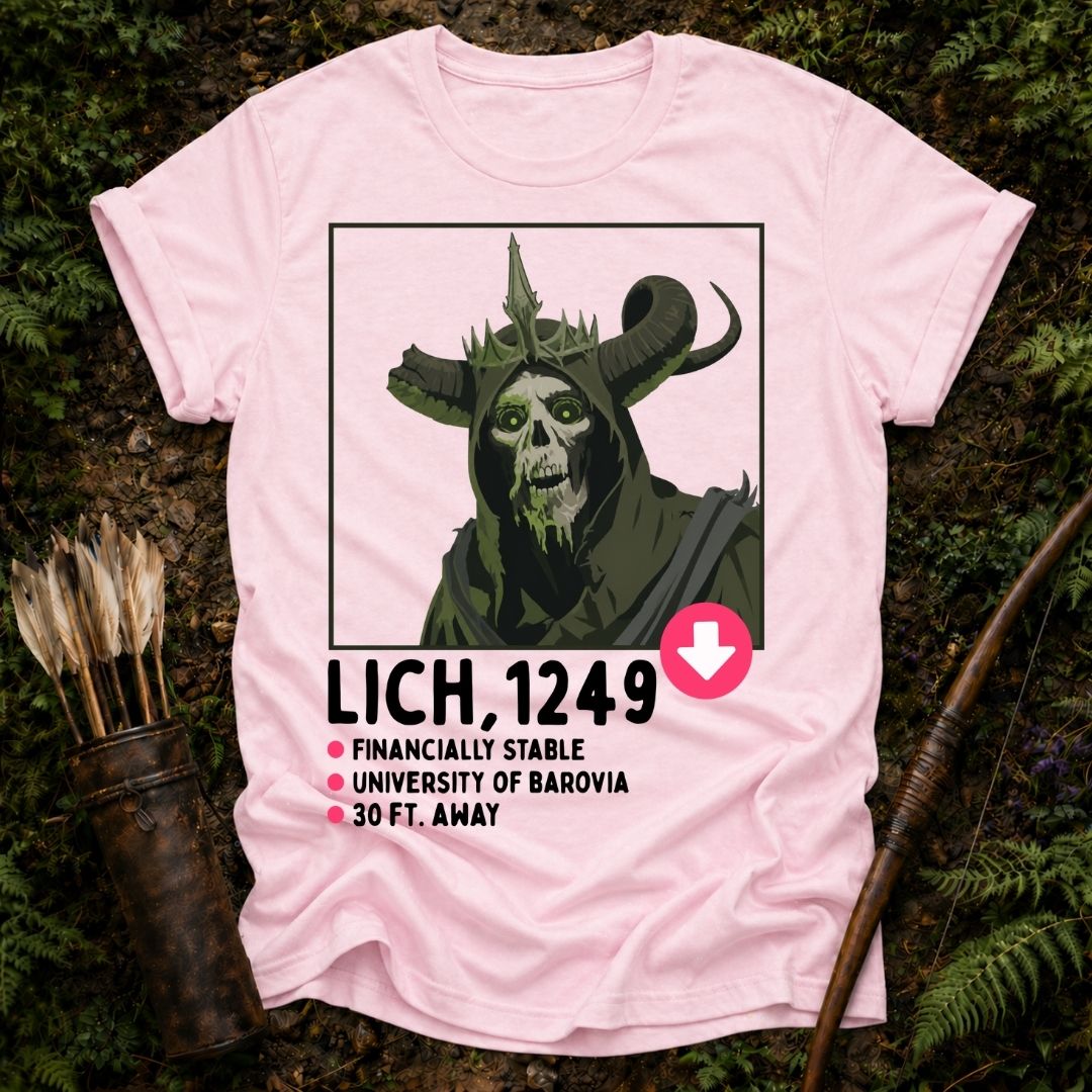 Lich Dating Profile T-Shirt