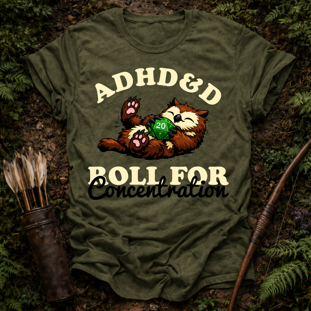 Owlbear Roll Concentration T-Shirt