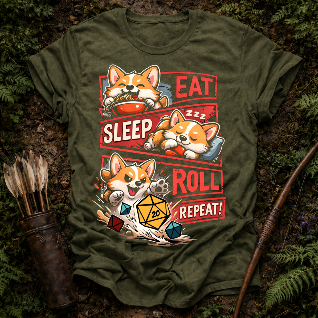 Eat Sleep Roll Repeat T-Shirt