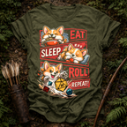 Eat Sleep Roll Repeat T-Shirt