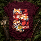 Eat Sleep Roll Repeat T-Shirt