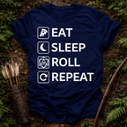 Eat Sleep Roll Repeat T-Shirt