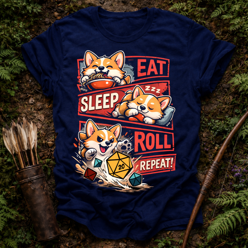 Eat Sleep Roll Repeat T-Shirt