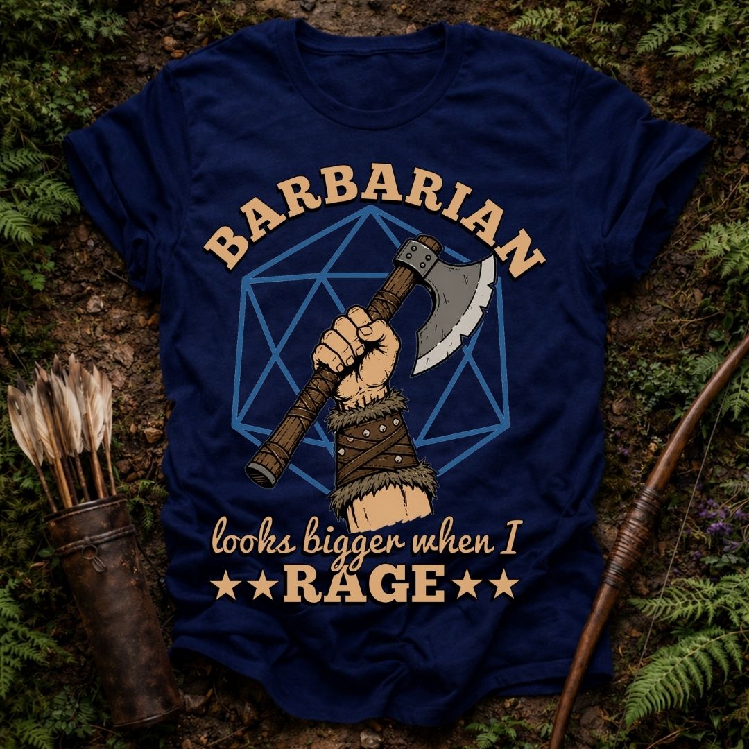 Barbarian Rage Size T-Shirt