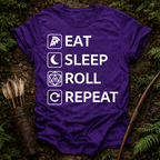 Eat Sleep Roll Repeat T-Shirt