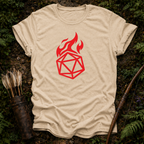 Flaming D20