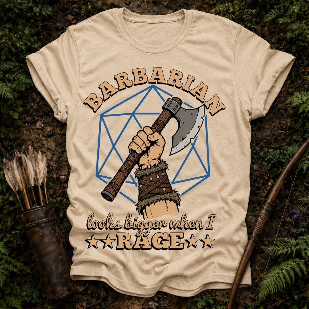 Barbarian Rage Size T-Shirt
