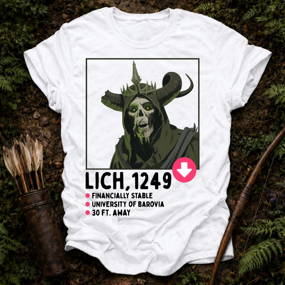Lich Dating Profile T-Shirt