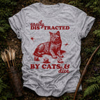 Distracted Cats Dice T-Shirt
