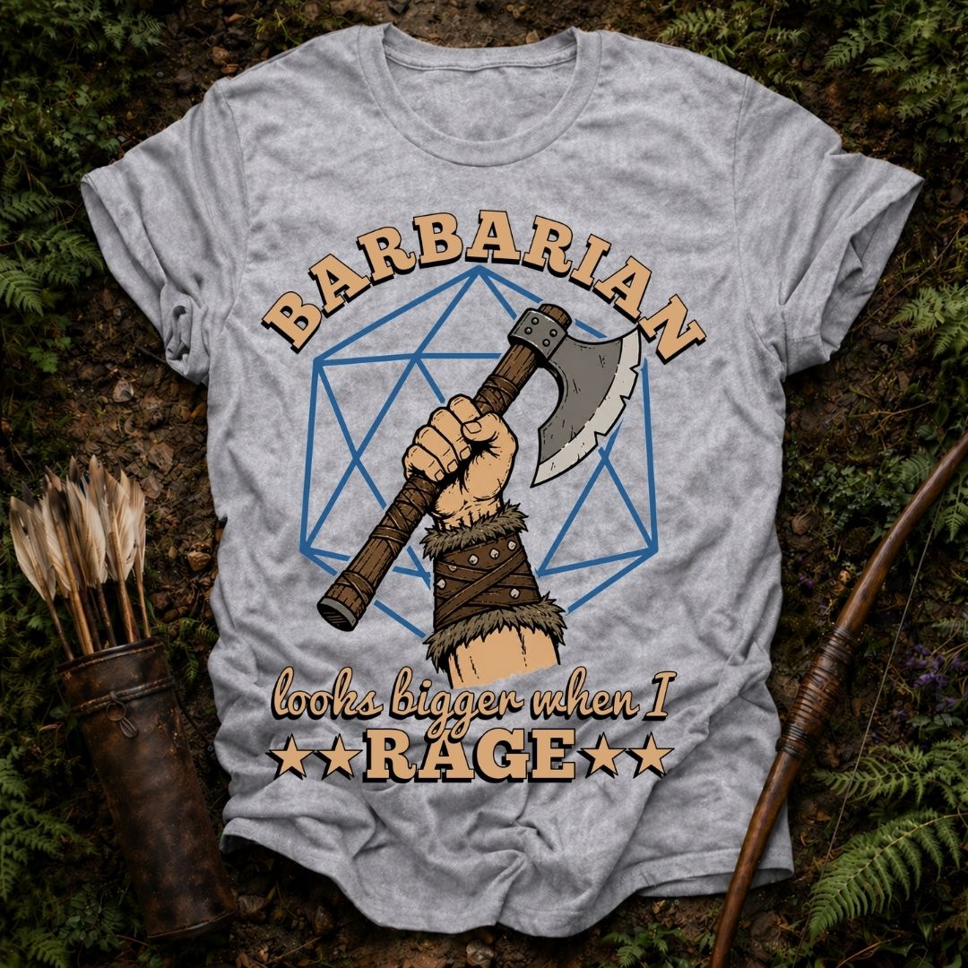 Barbarian Rage Size T-Shirt